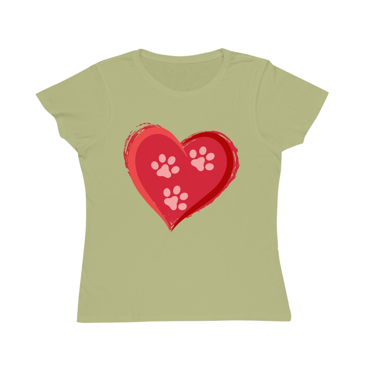 3 Paw Heart Organic Women's Classic T-Shirt