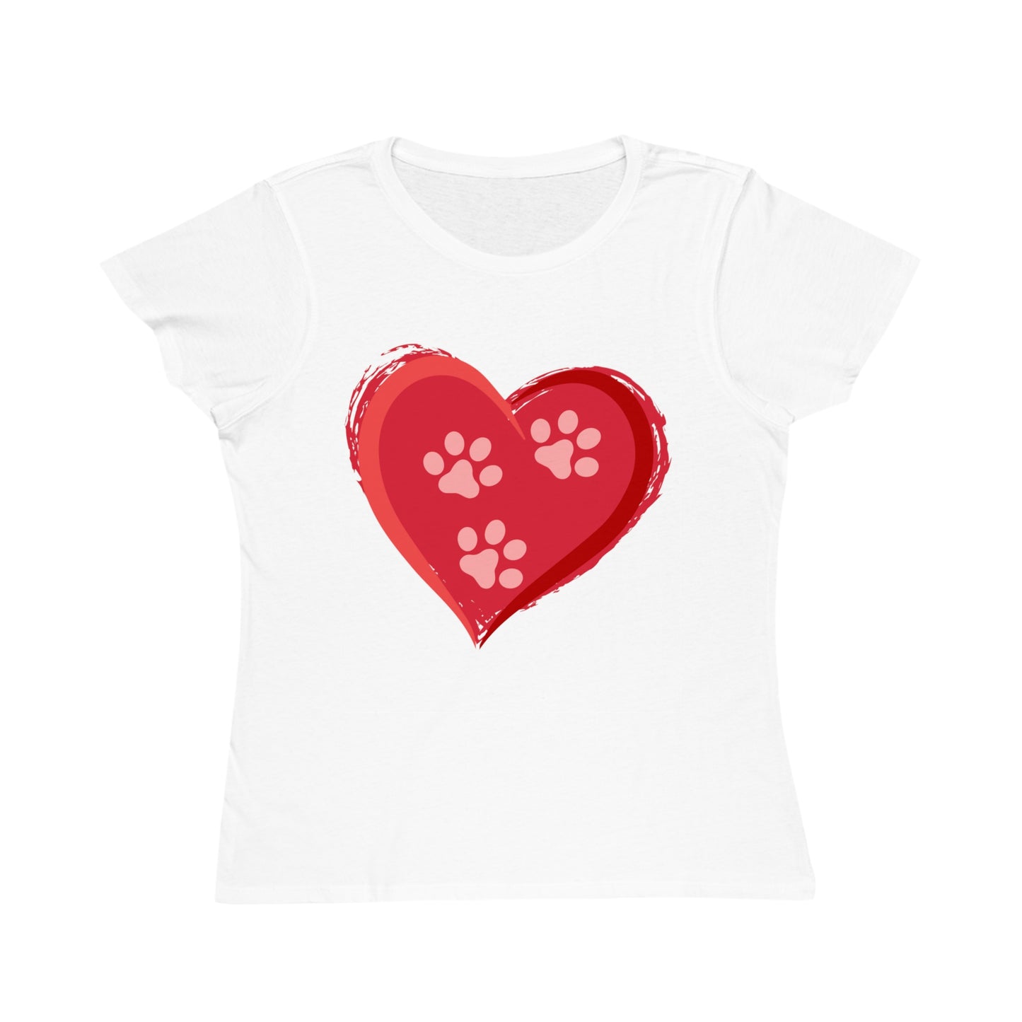 3 Paw Heart Organic Women's Classic T-Shirt