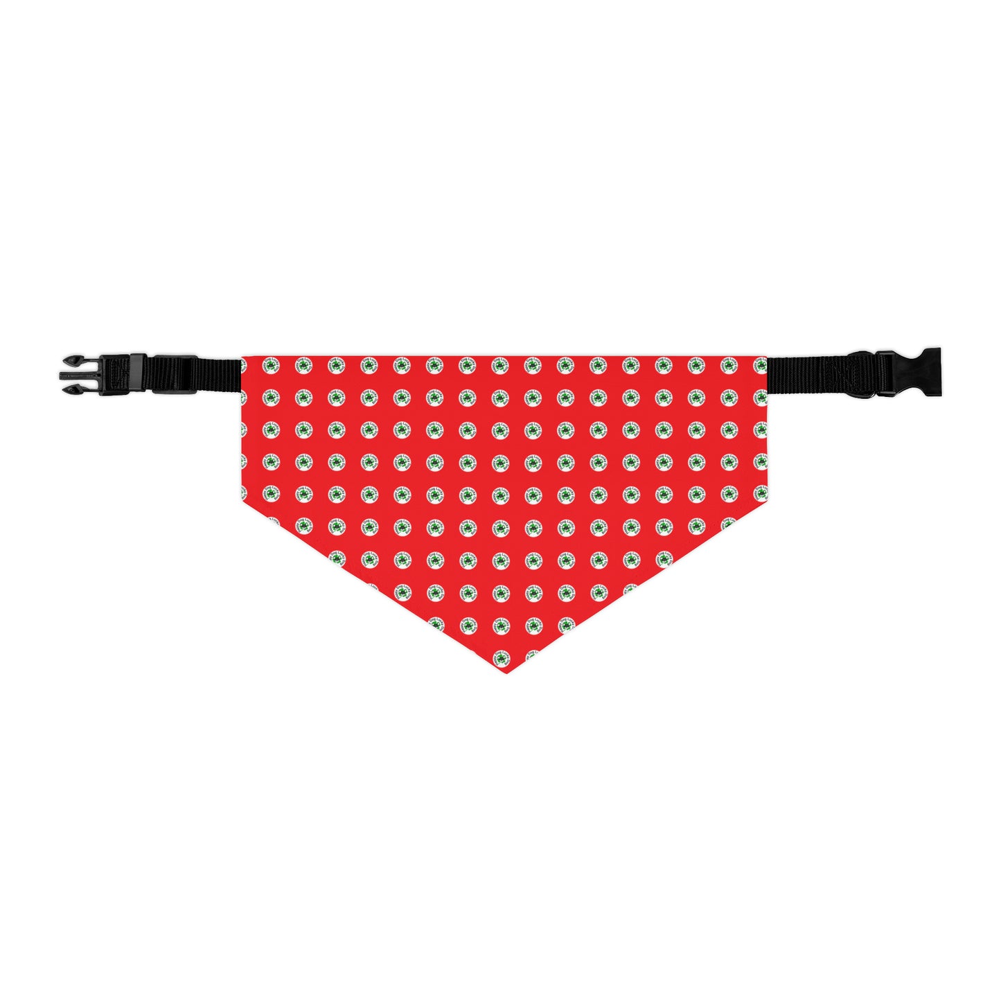 Red Happy Dog Lucky Dog Pet Bandana Collar