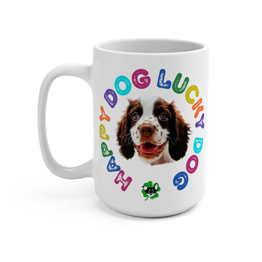 Springer Spaniel Puppy Happy Dog Lucky Dog Mug 15oz