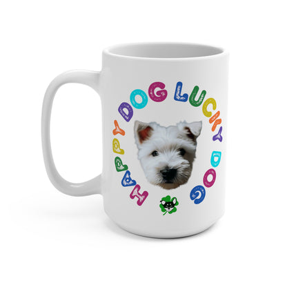 Westie Puppy Happy Dog Lucky Dog Mug 15oz