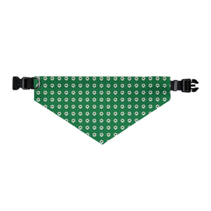 Green Happy Dog Lucky Dog Pet Bandana Collar