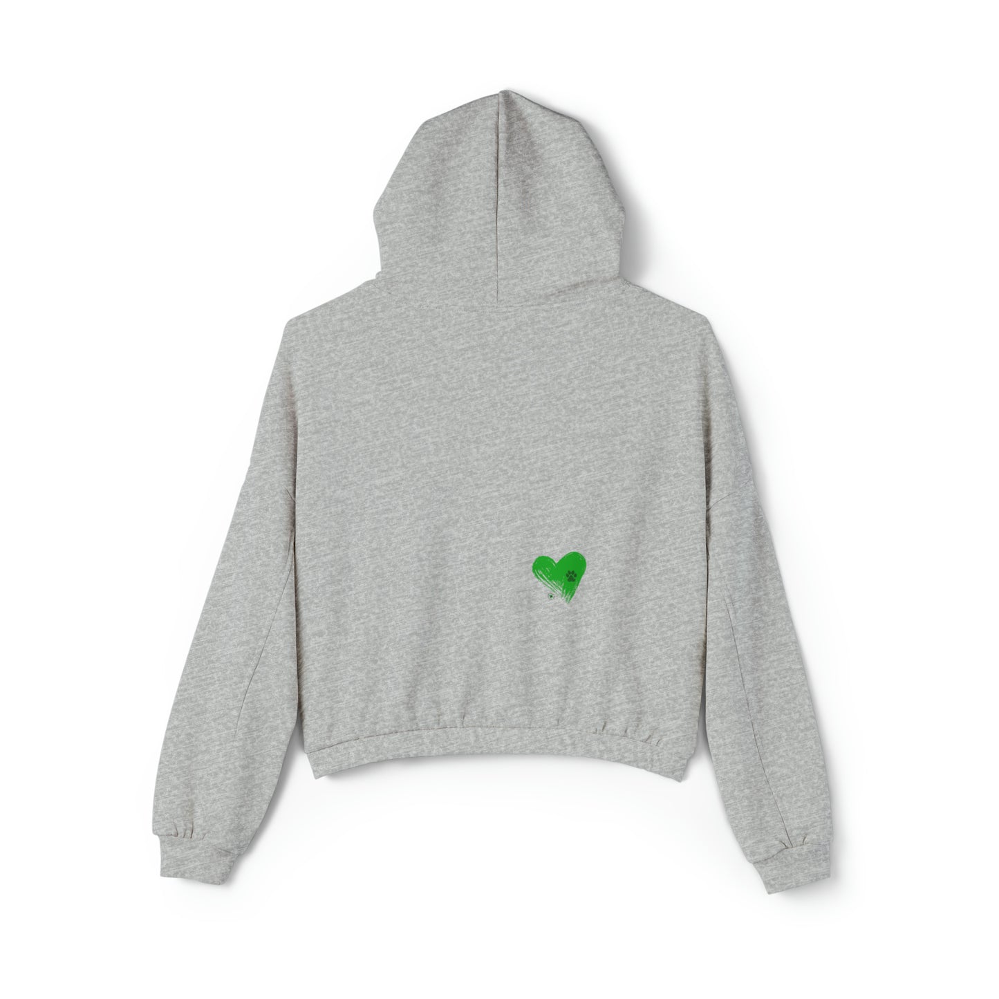 Green Heart Cinched Bottom Hoodie