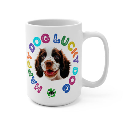 Springer Spaniel Puppy Happy Dog Lucky Dog Mug 15oz