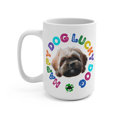 Griffon Puppy Happy Dog Lucky Dog Mug 15oz