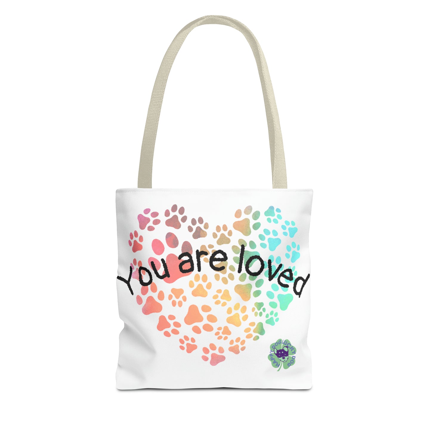 Heart paw tote bag