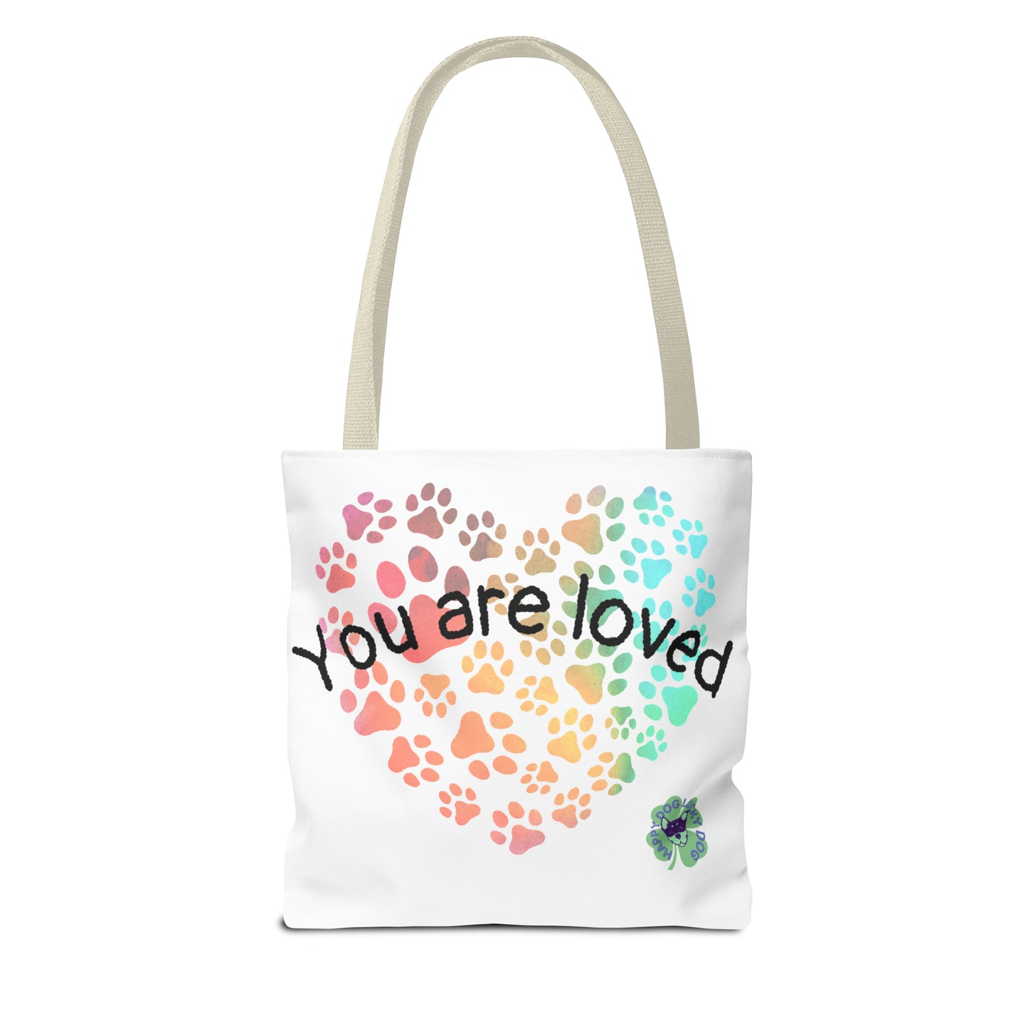 Heart paw tote bag