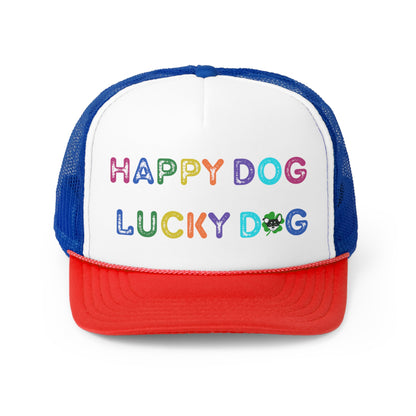 Trucker Caps Happy Dog Lucky Dog