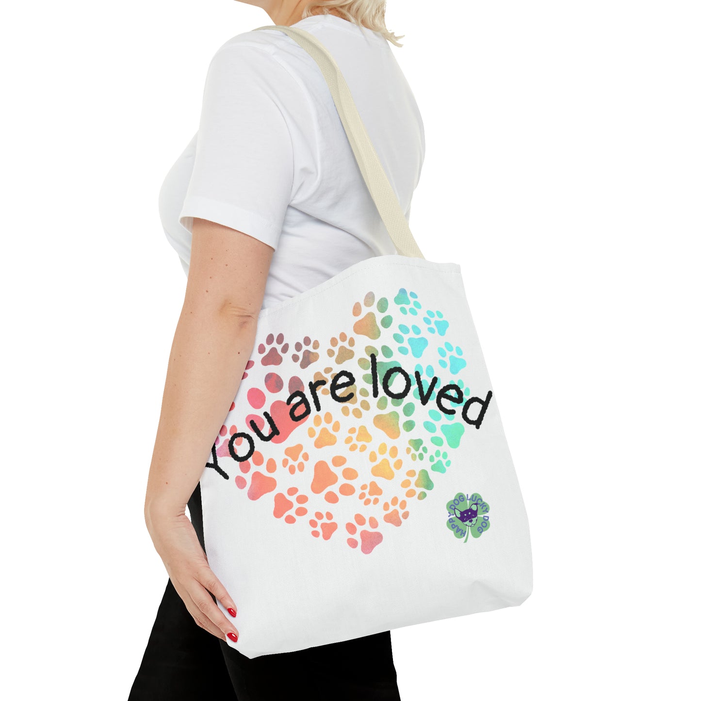 Heart paw tote bag