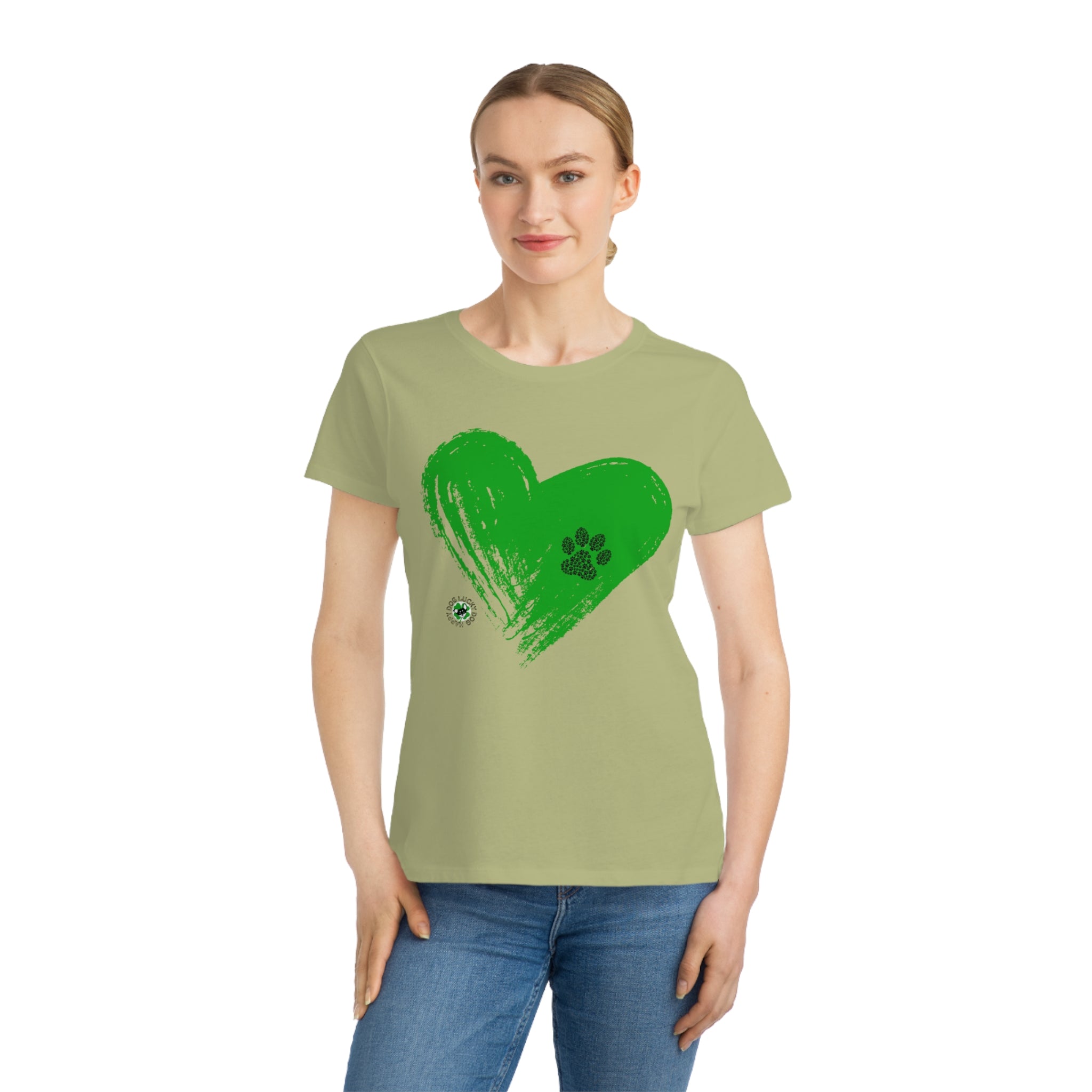売れ筋商品|||ラッキーブランド カットソー トップス レディース Women's Follow Your Heart Classic Crewneck T-Shirt Laurel Green 1-31-25328793.jpg?v=1739197442