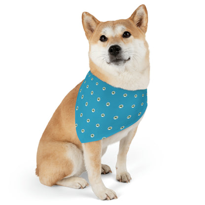 Blue Happy Dog Lucky Dog Pet Bandana Collar