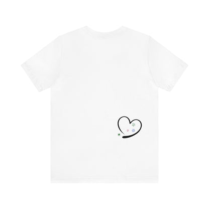 Multi Paw Heart Unisex Jersey Short Sleeve Tee