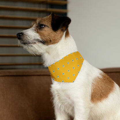 Yellow Happy Dog Lucky Dog Pet Bandana Collar