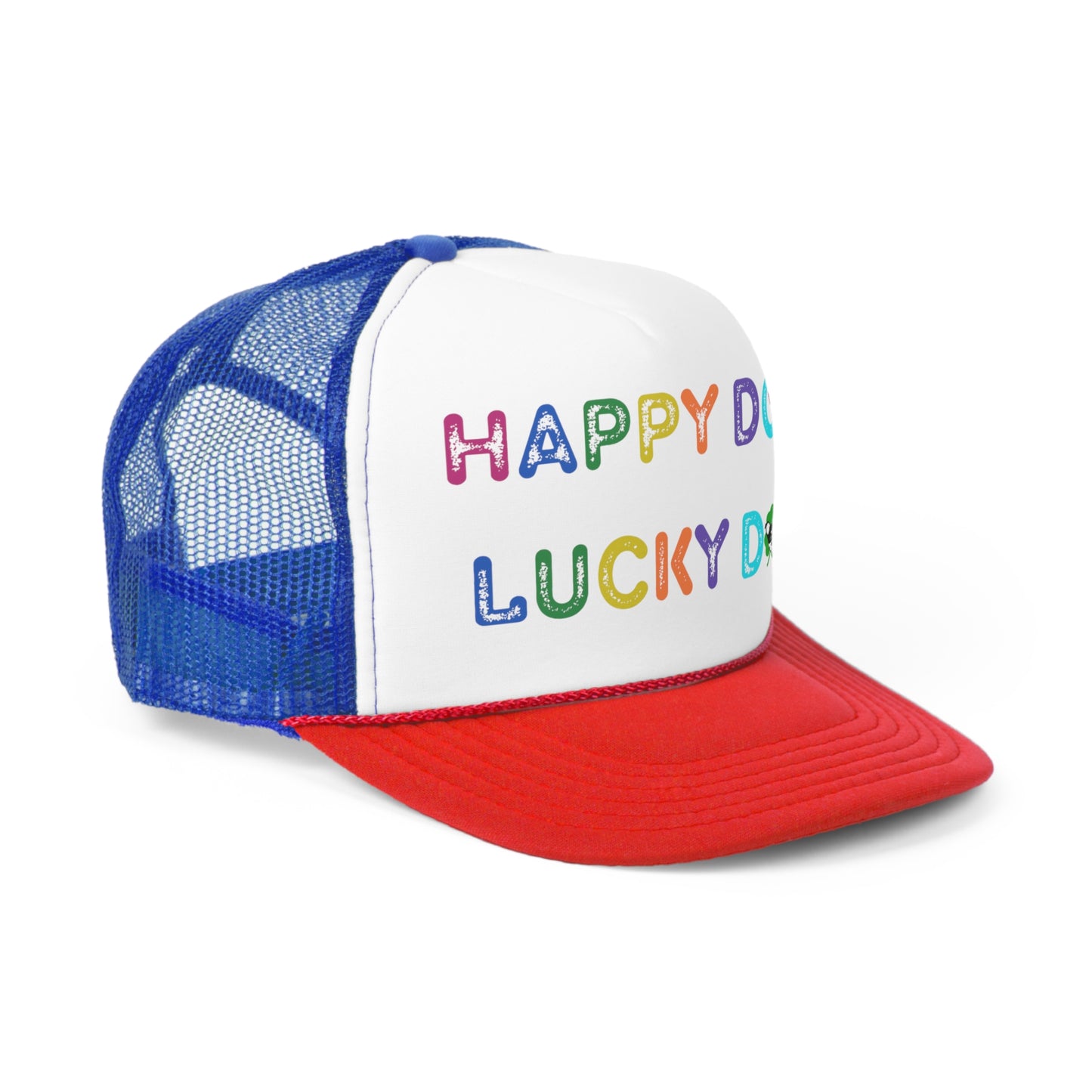 Trucker Caps Happy Dog Lucky Dog