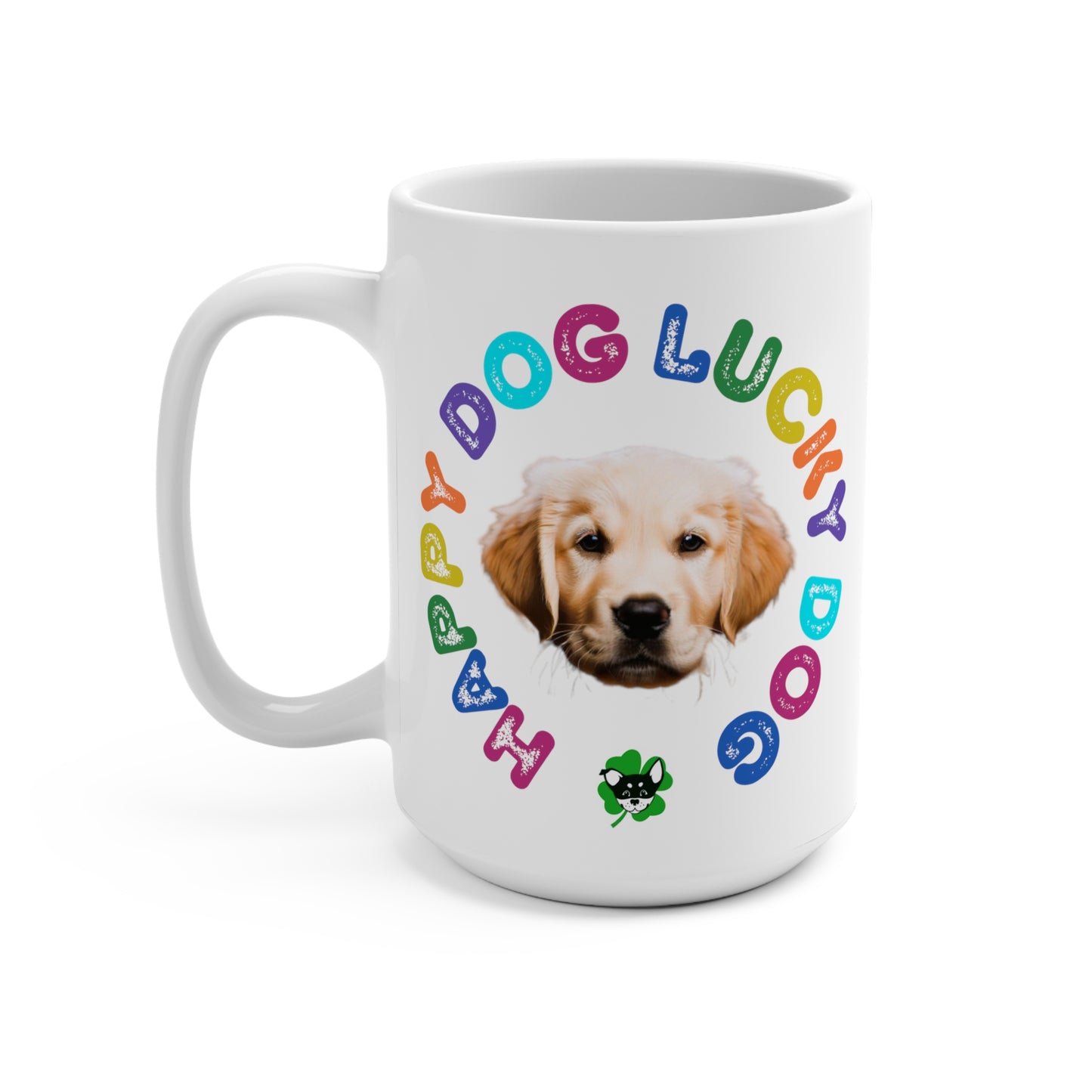 Golden Retriever Puppy Happy Dog Lucky Dog Mug 15oz