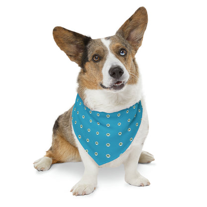 Blue Happy Dog Lucky Dog Pet Bandana Collar