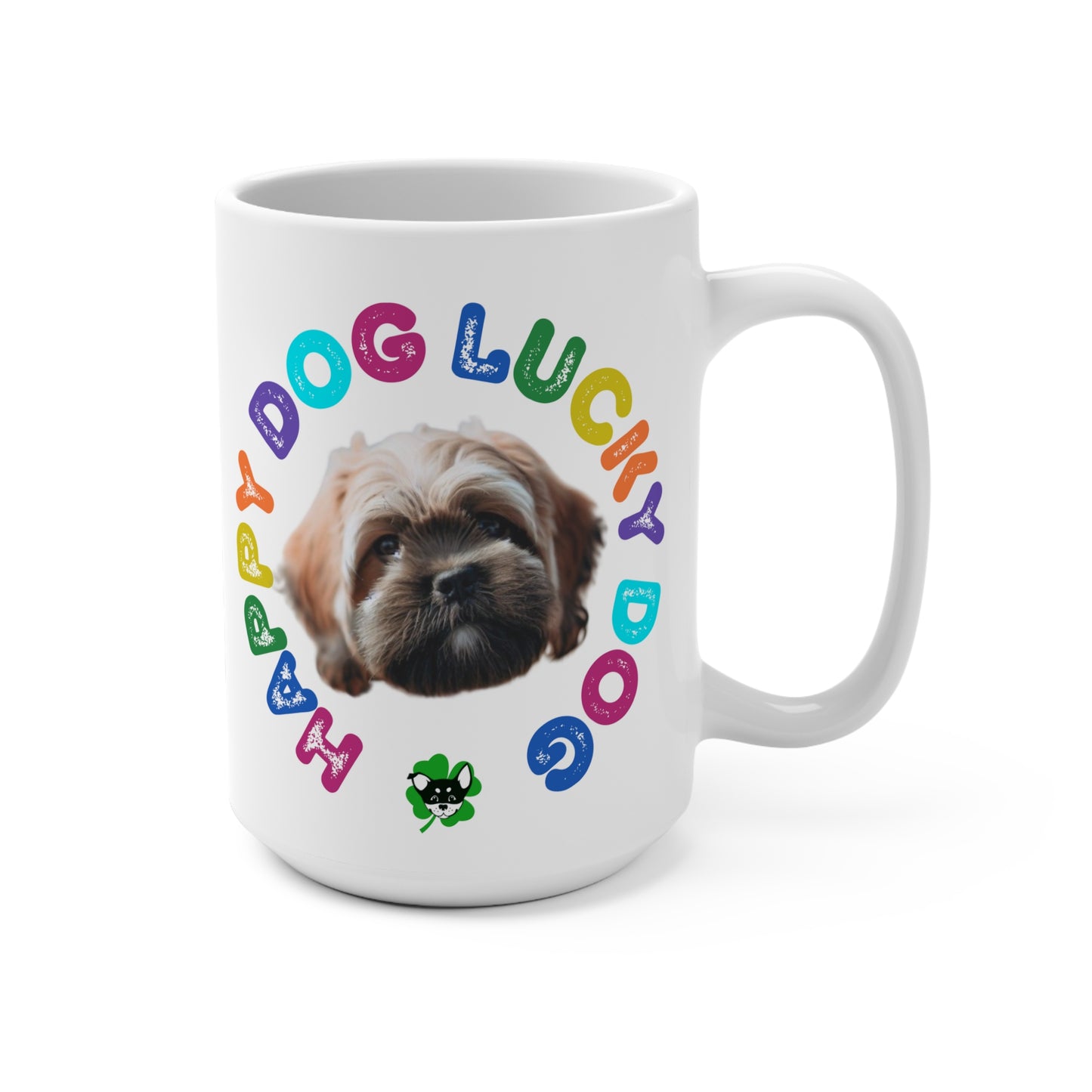 Griffon Puppy Happy Dog Lucky Dog Mug 15oz