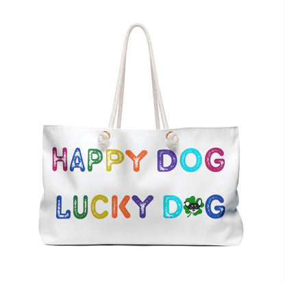 Happy Dog Lucky Dog Weekender Bag