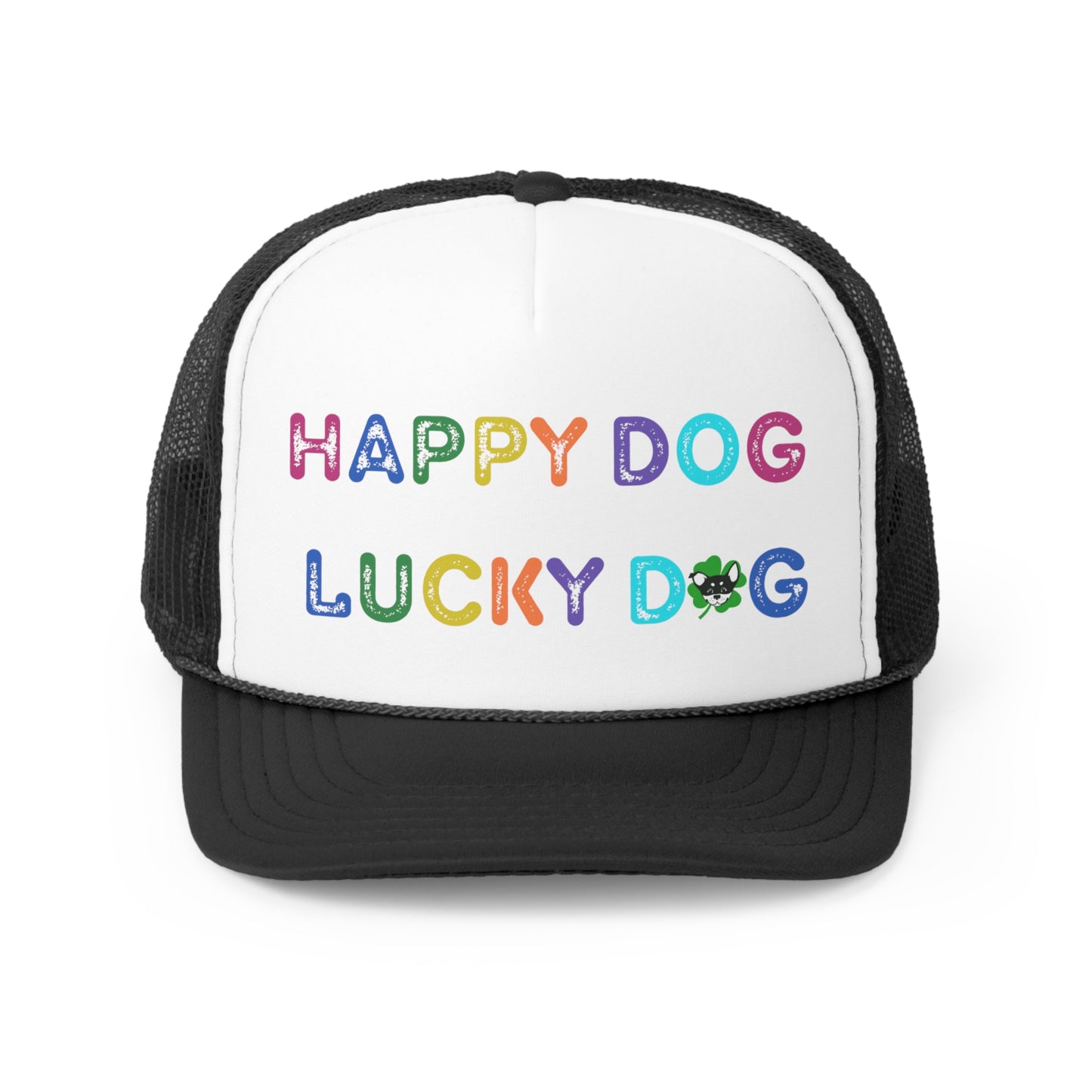 Trucker Caps Happy Dog Lucky Dog