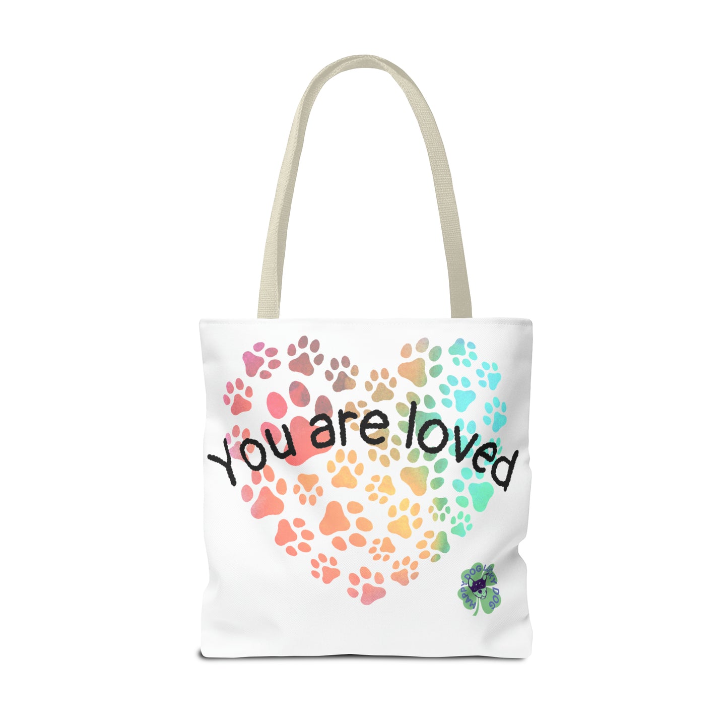 Heart paw tote bag