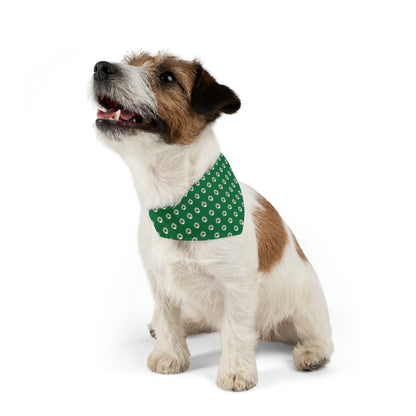 Green Happy Dog Lucky Dog Pet Bandana Collar