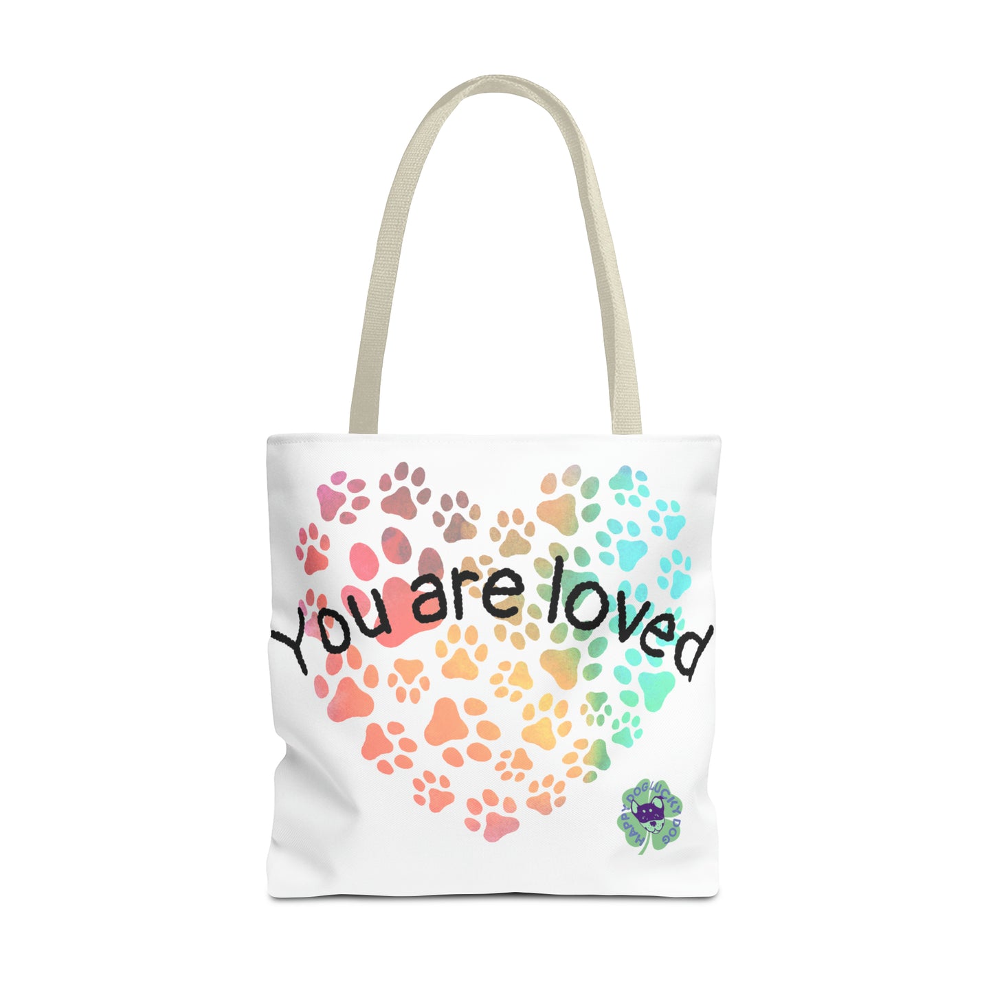 Heart paw tote bag