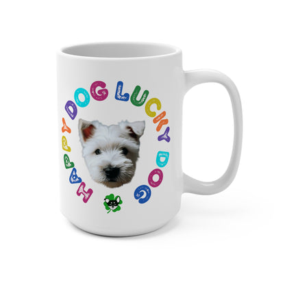 Westie Puppy Happy Dog Lucky Dog Mug 15oz