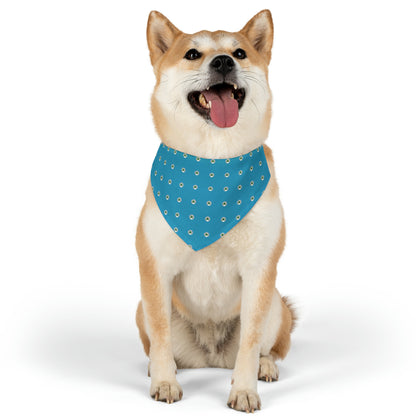 Blue Happy Dog Lucky Dog Pet Bandana Collar