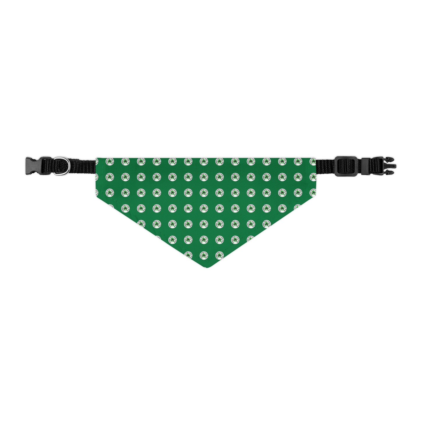 Green Happy Dog Lucky Dog Pet Bandana Collar