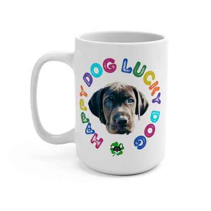 Great Dane Puppy Happy Dog Lucky Dog Mug 15oz