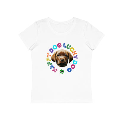 Chocolate Labrador Puppy Organic cotton T-Shirt