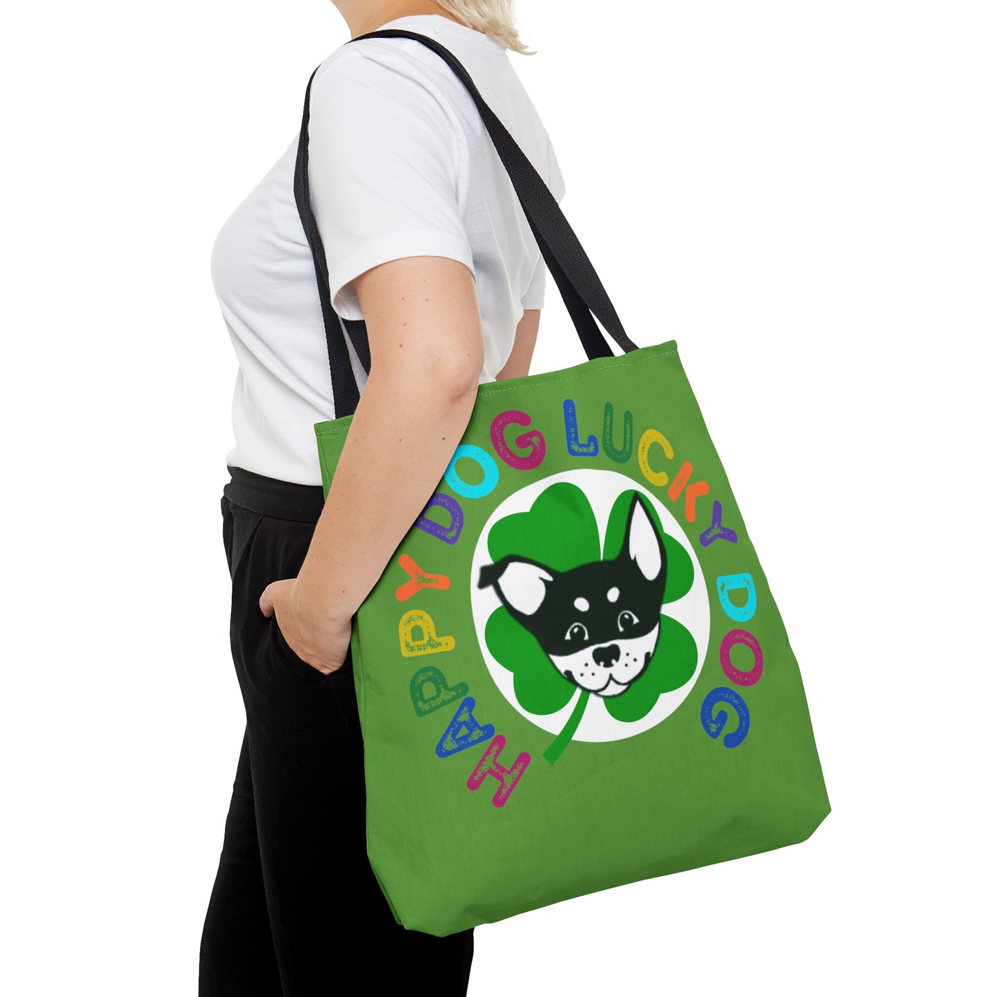 Happy Dog Lucky Dog Tote Bag