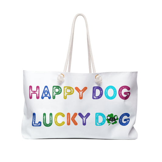 Happy Dog Lucky Dog Weekender Bag