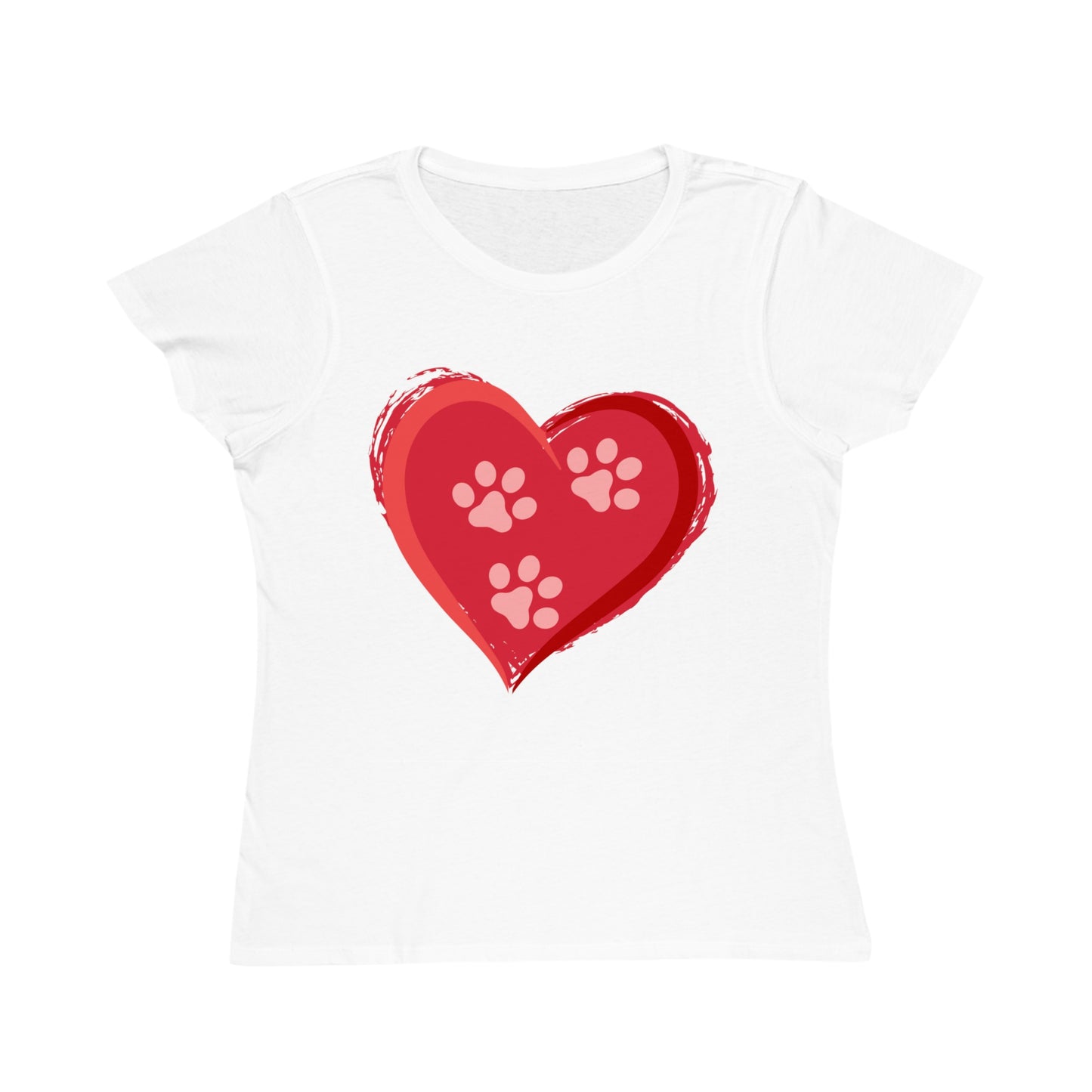 3 Paw Heart  Organic Women's Classic T-Shirt