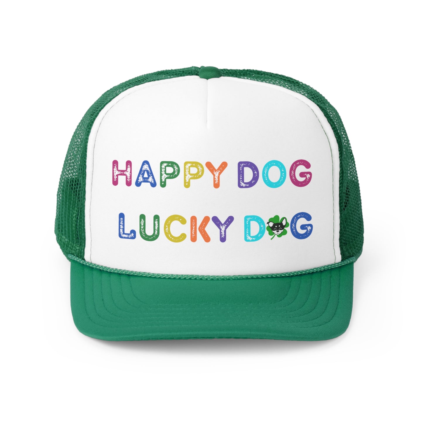 Trucker Caps Happy Dog Lucky Dog