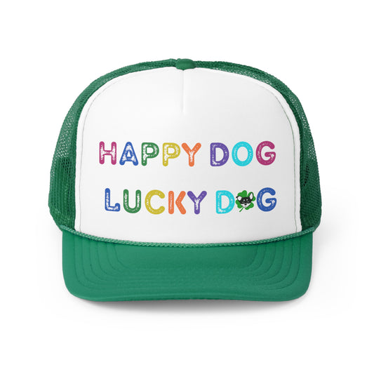 Trucker Caps Happy Dog Lucky Dog