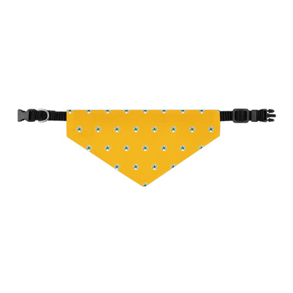 Yellow Happy Dog Lucky Dog Pet Bandana Collar