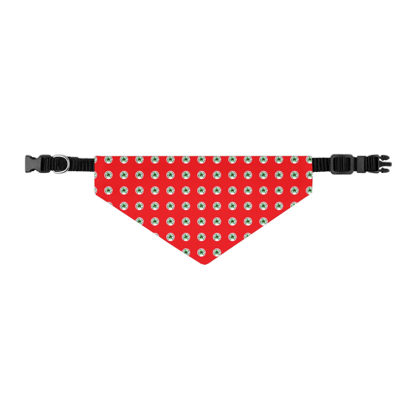 Red Happy Dog Lucky Dog Pet Bandana Collar